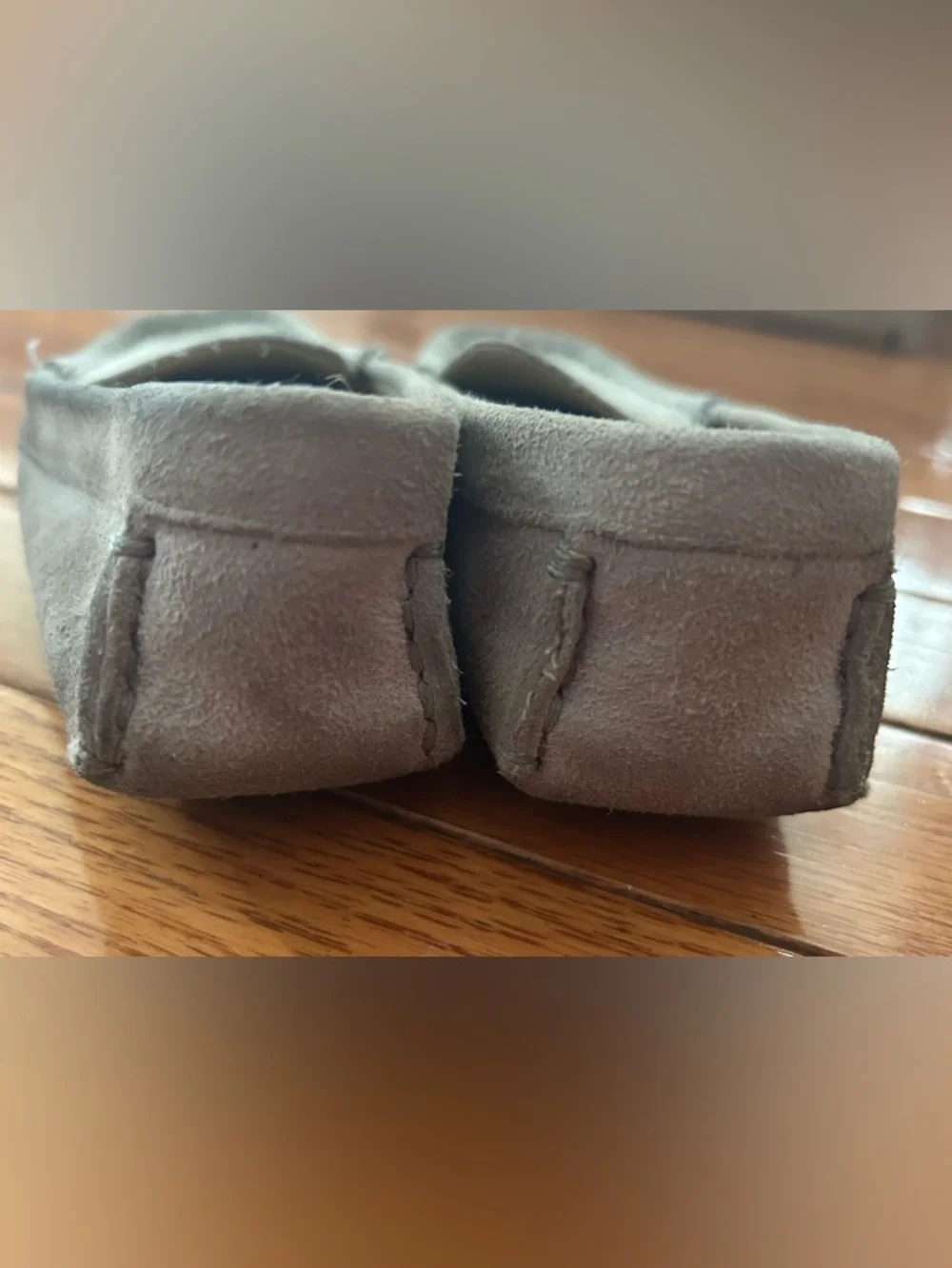 Janie and Jack Suede Driving Shoe Gray size 9